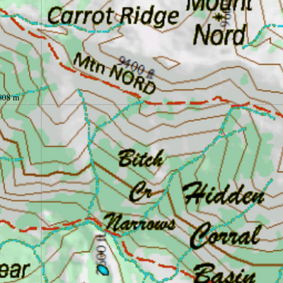 Wy Elk Unit 72 Topographical Map Preview 3