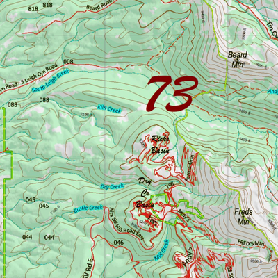 Wy Elk Unit 73 Topographical Map Preview 2