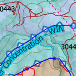 Wy Elk Unit 77 Topo with Concentrations Preview 3