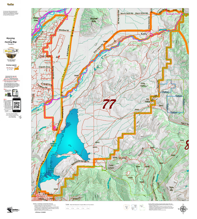 Wy Elk Unit 77 Topographical Map Preview 1