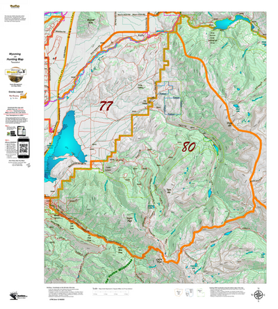 Wy Elk Unit 80 Topographical Map Preview 1