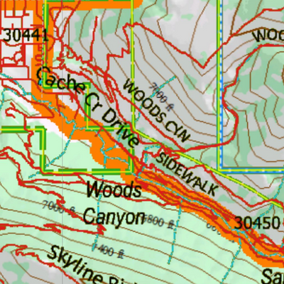 Wy Elk Unit 80 Topographical Map Preview 3