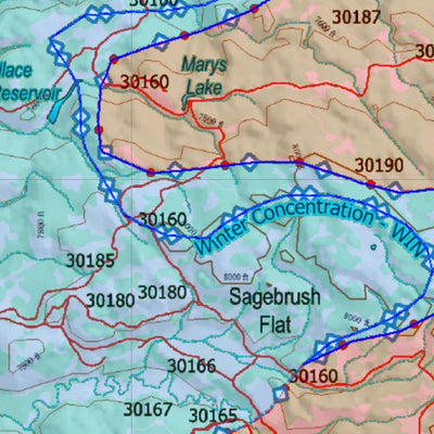 Wy Elk Unit 81 Topo with Concentrations Preview 3
