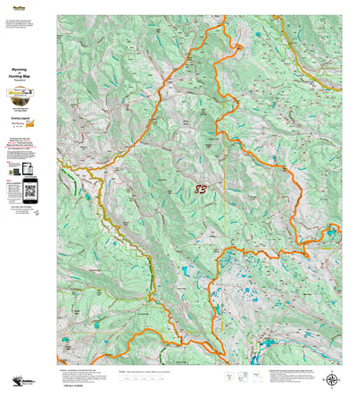 Wy Elk Unit 83 Topographical Map Preview 1