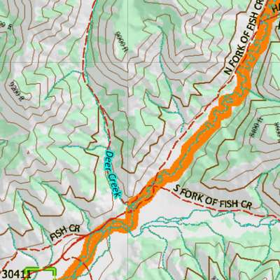 Wy Elk Unit 83 Topographical Map Preview 3