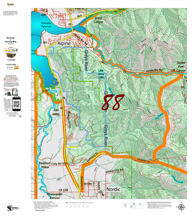 Wy Elk Unit 88 Topographical Map Preview 1