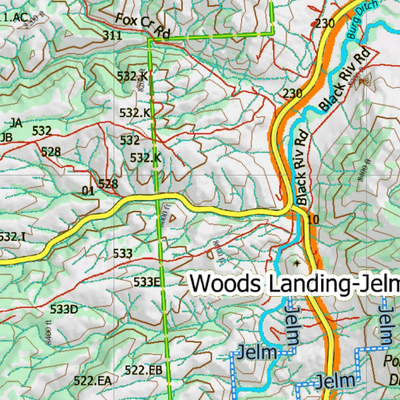 Wy Elk Unit 9 Topographical Map Preview 3