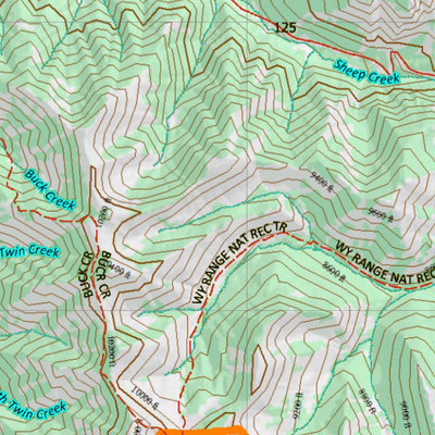 Wy Elk Unit 90 Topographical Map Preview 3