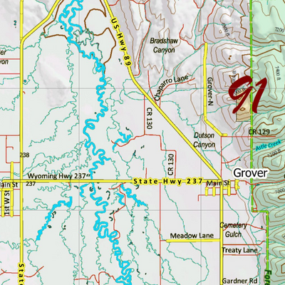 Wy Elk Unit 91 with Land Ownership Preview 2