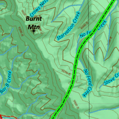 Wyoming HuntData LLC Wy Moose 18 Hybrid Hunting Map digital map