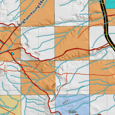 Wyoming HuntData LLC Wy Moose 33 Hybrid Hunting Map digital map