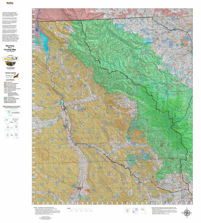 Wyoming HuntData LLC Wy Moose 42 Hybrid Hunting Map digital map