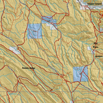 Wyoming HuntData LLC Wy Moose 42 Hybrid Hunting Map digital map