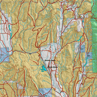 Wyoming HuntData LLC Wy Moose 42 Hybrid Hunting Map digital map