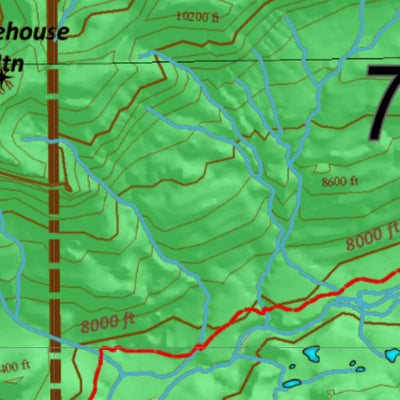 Wyoming HuntData LLC Wy Moose 7 Hybrid Hunting Map digital map