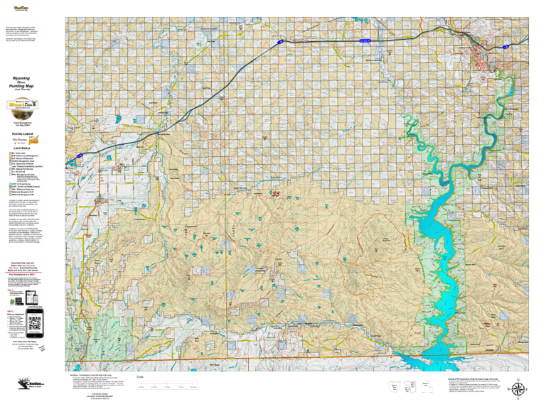 Unit 35 Wy Moose Unit 35 with Land Ownership Map by Wyoming HuntData LLC ...