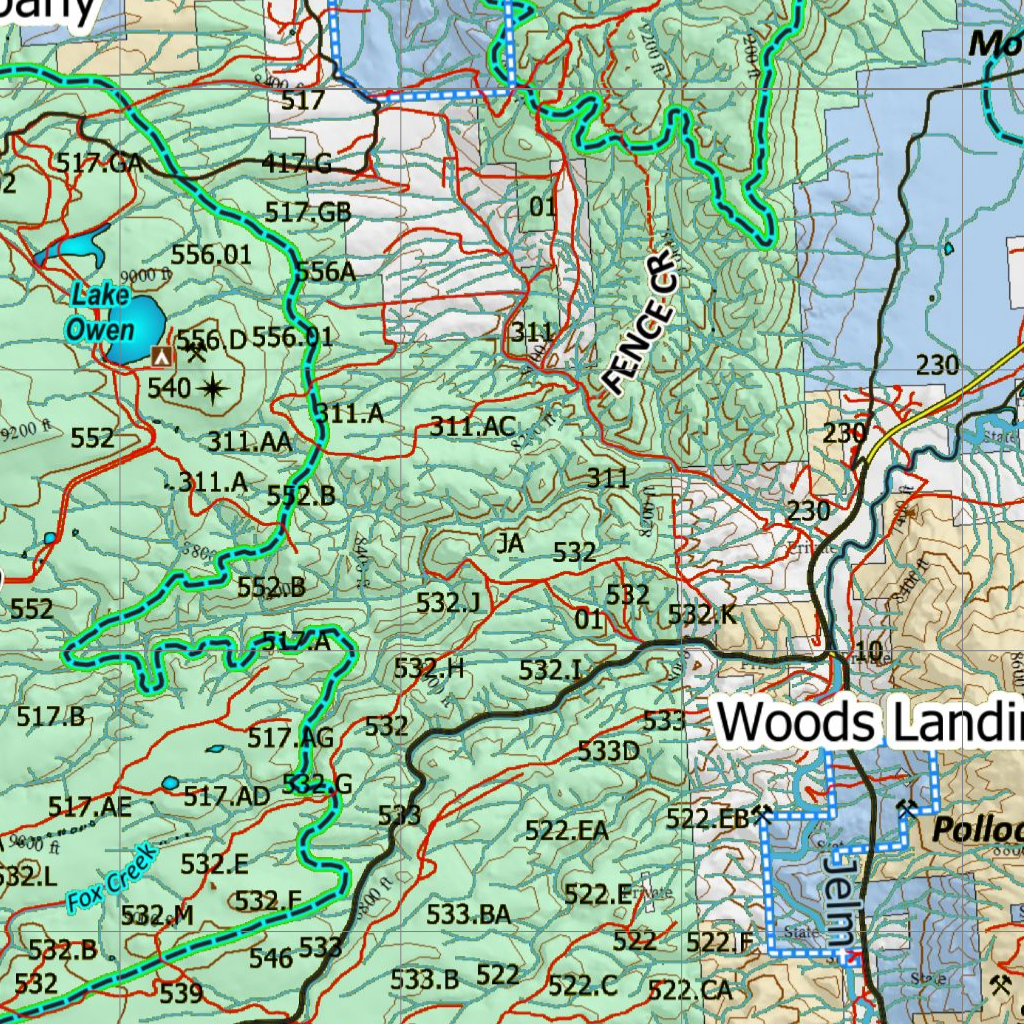 Wy Moose Unit 38 Concentrations and Land Ownership Map by Wyoming ...