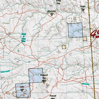 Wy Moose Unit 45 with Land Ownership Preview 2