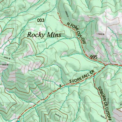 Wy Mountain Goat Unit 2 Topographical Map Preview 2