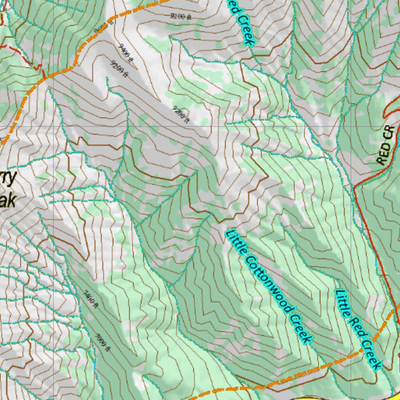 Wy Mountain Goat Unit 2 Topographical Map Preview 3