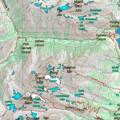 Wy Mountain Goat Unit 4 Topographical Map Preview 3
