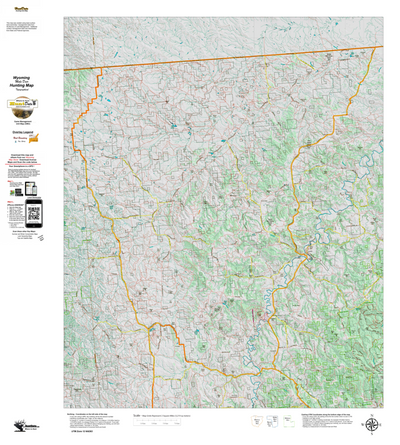 Wy Mule Deer Unit 1 Topographical Map Preview 1