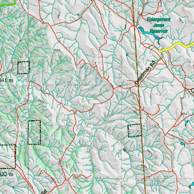 Wy Mule Deer Unit 1 Topographical Map Preview 3