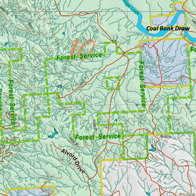 Wy Mule Deer Unit 10 with Land Ownership Preview 2