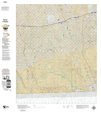 Wy Mule Deer Unit 100 with Land Ownership Preview 1