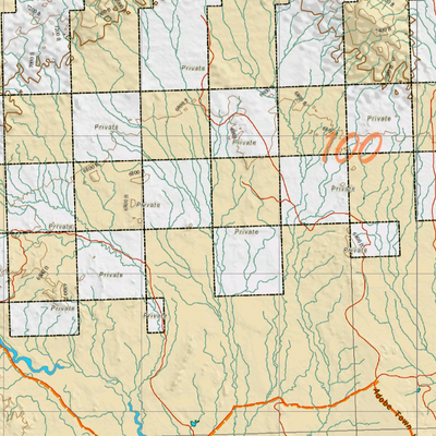 Wy Mule Deer Unit 100 with Land Ownership Preview 2