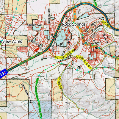 Wy Mule Deer Unit 101 Concentrations and Land Ownership Preview 3