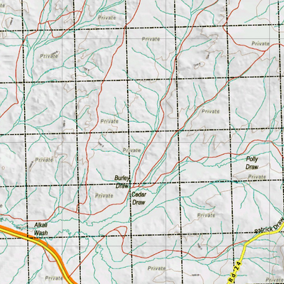 Wy Mule Deer Unit 101 Topographical Map Preview 2