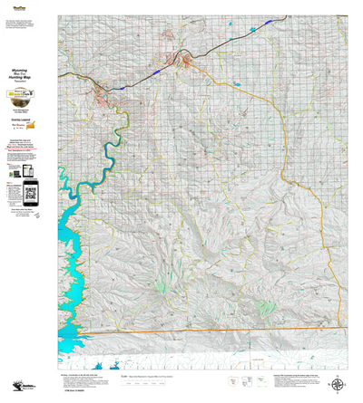 Wy Mule Deer Unit 102 Topographical Map Preview 1