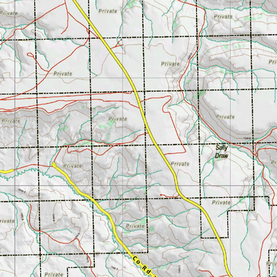 Wy Mule Deer Unit 102 Topographical Map Preview 2