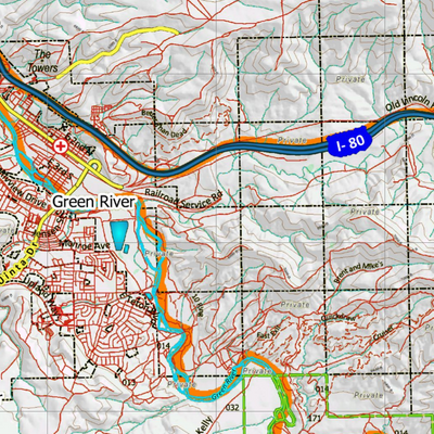 Wy Mule Deer Unit 102 Topographical Map Preview 3