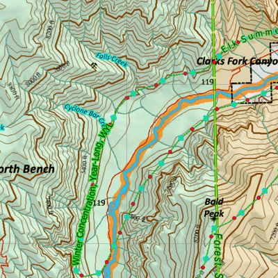 Wy Mule Deer Unit 105 Concentrations and Land Ownership Preview 3