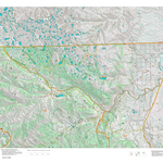 Wy Mule Deer Unit 105 Topographical Map Preview 1
