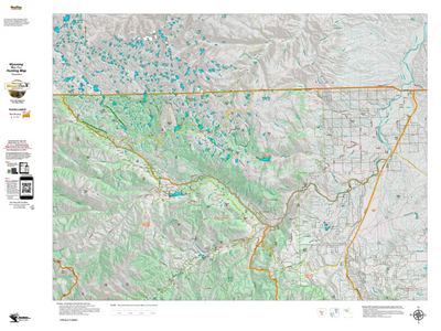 Wy Mule Deer Unit 105 Topographical Map Preview 1