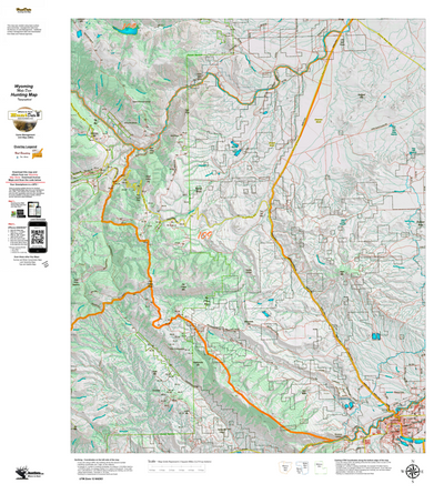 Wy Mule Deer Unit 109 Topographical Map Preview 1