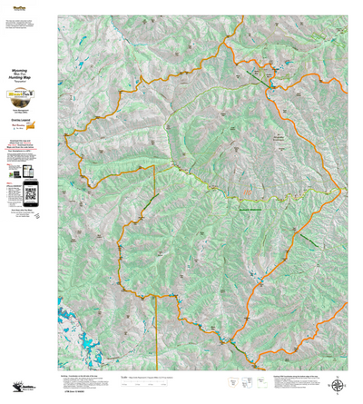 Wy Mule Deer Unit 110 Topographical Map Preview 1