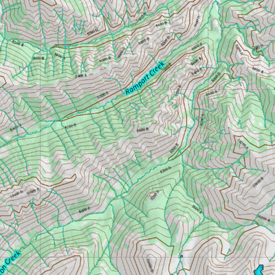 Wy Mule Deer Unit 110 Topographical Map Preview 3