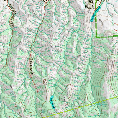 Wy Mule Deer Unit 111 Topographical Map Preview 2