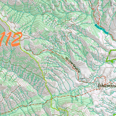 Wy Mule Deer Unit 112 Topographical Map Preview 2