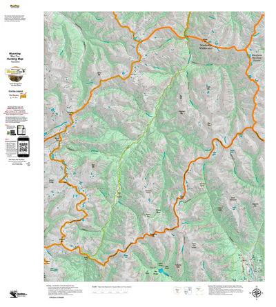 Wy Mule Deer Unit 114 Topographical Map Preview 1