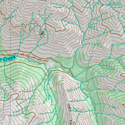 Wy Mule Deer Unit 114 Topographical Map Preview 3