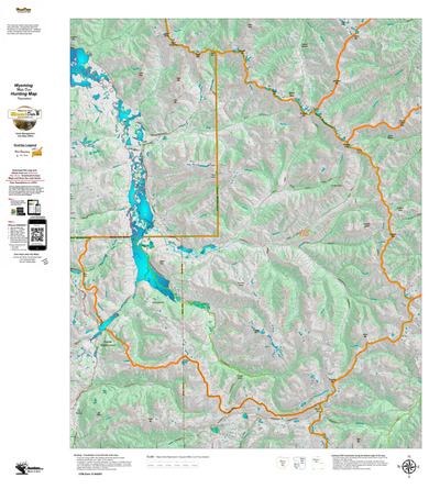 Wy Mule Deer Unit 115 Topographical Map Preview 1