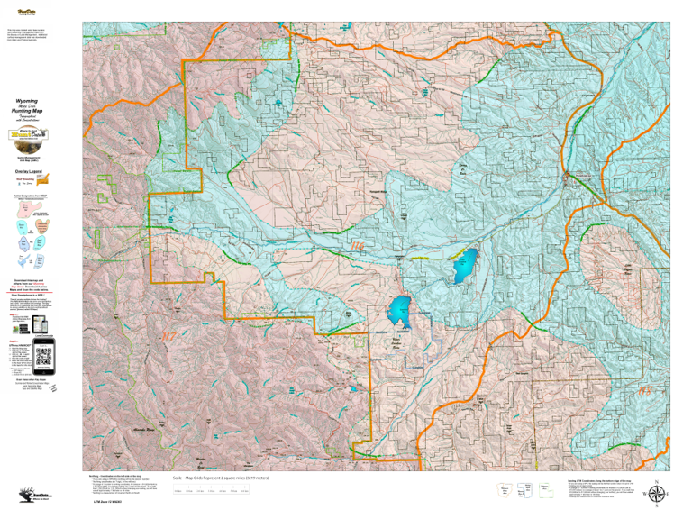 Wy Mule Deer Unit 116 Concentration Areas Map by Wyoming HuntData LLC ...