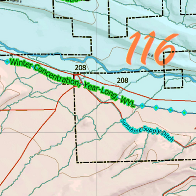 Wy Mule Deer Unit 116 Concentration Areas Preview 2