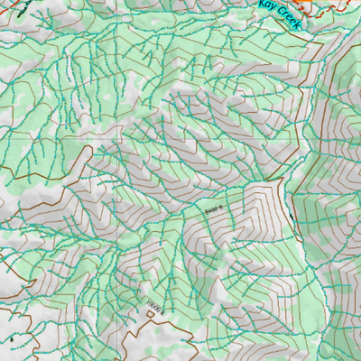 Wy Mule Deer Unit 116 Topographical Map Preview 3