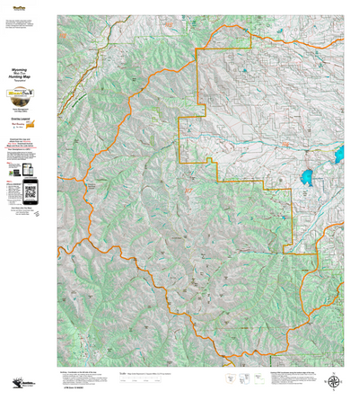 Wy Mule Deer Unit 117 Topographical Map Preview 1